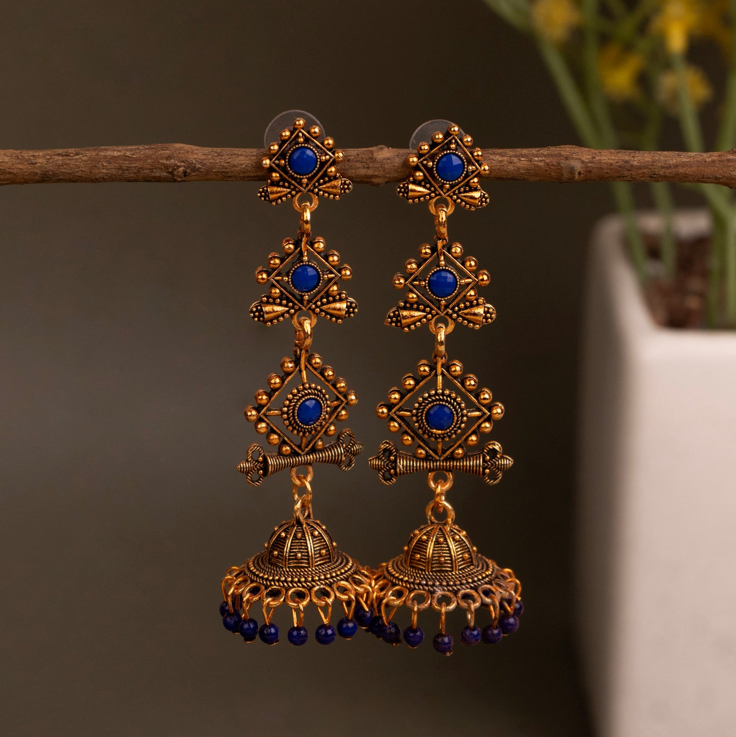 Oxidised Earrings E275