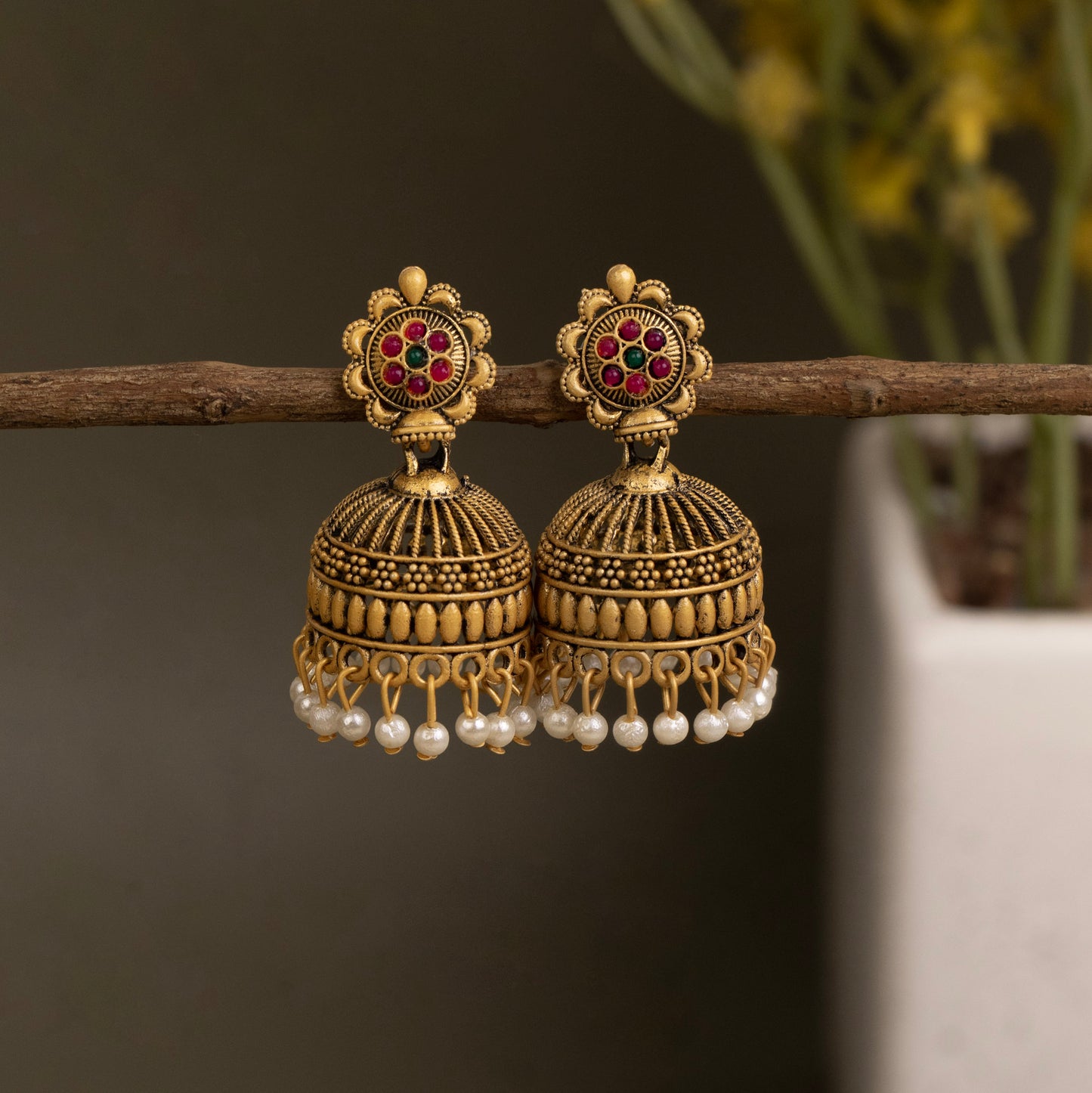 Oxidised Earrings E271