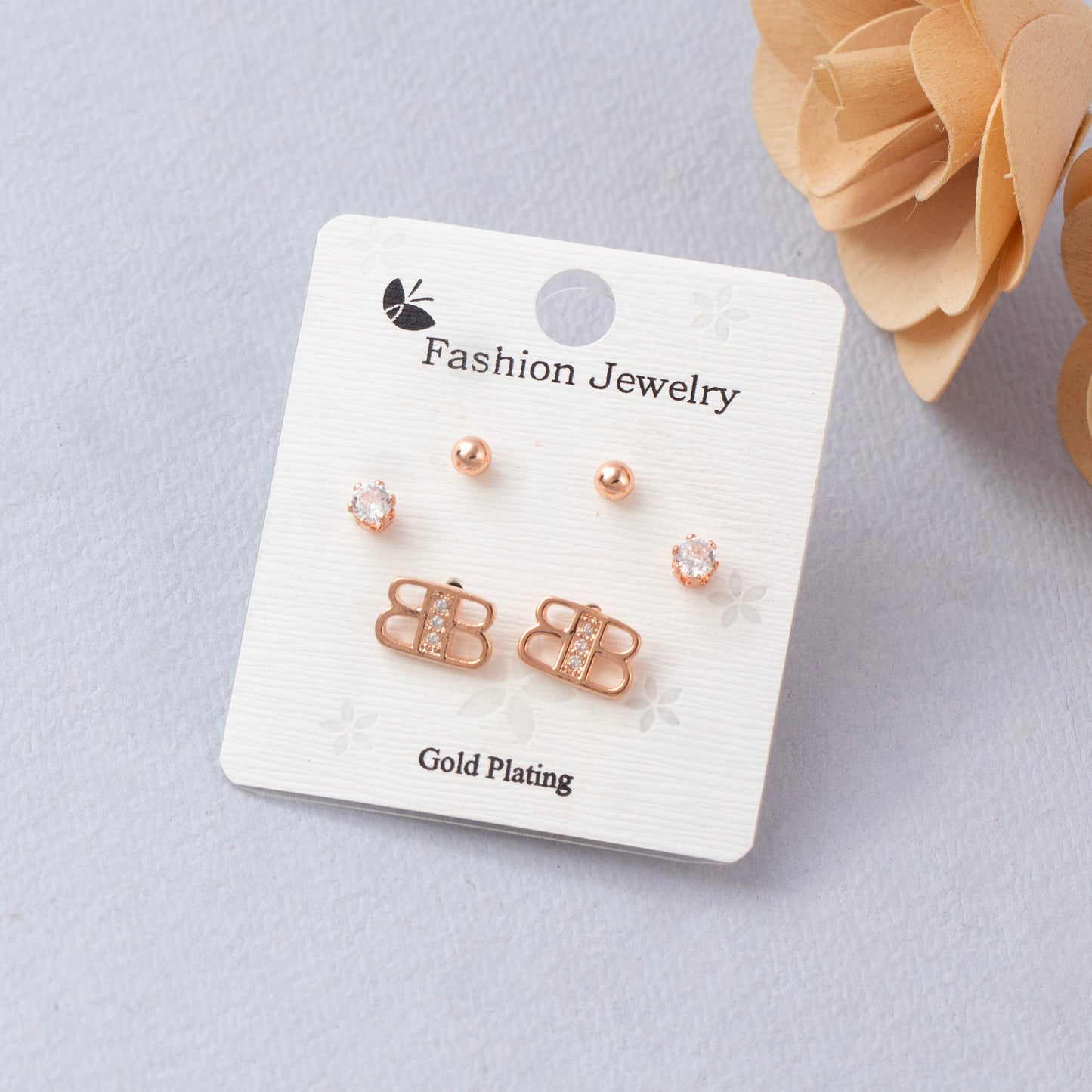Stud Earrings E286 (Set of 3 )