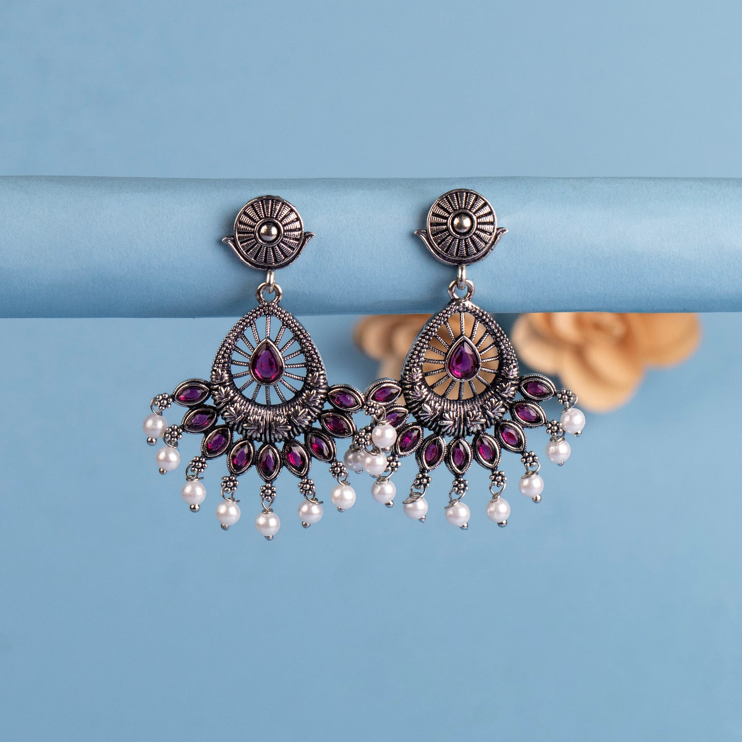 Oxidised Earrings E581