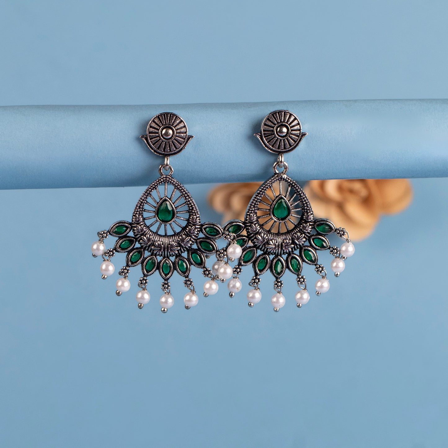 Oxidised Earrings E581