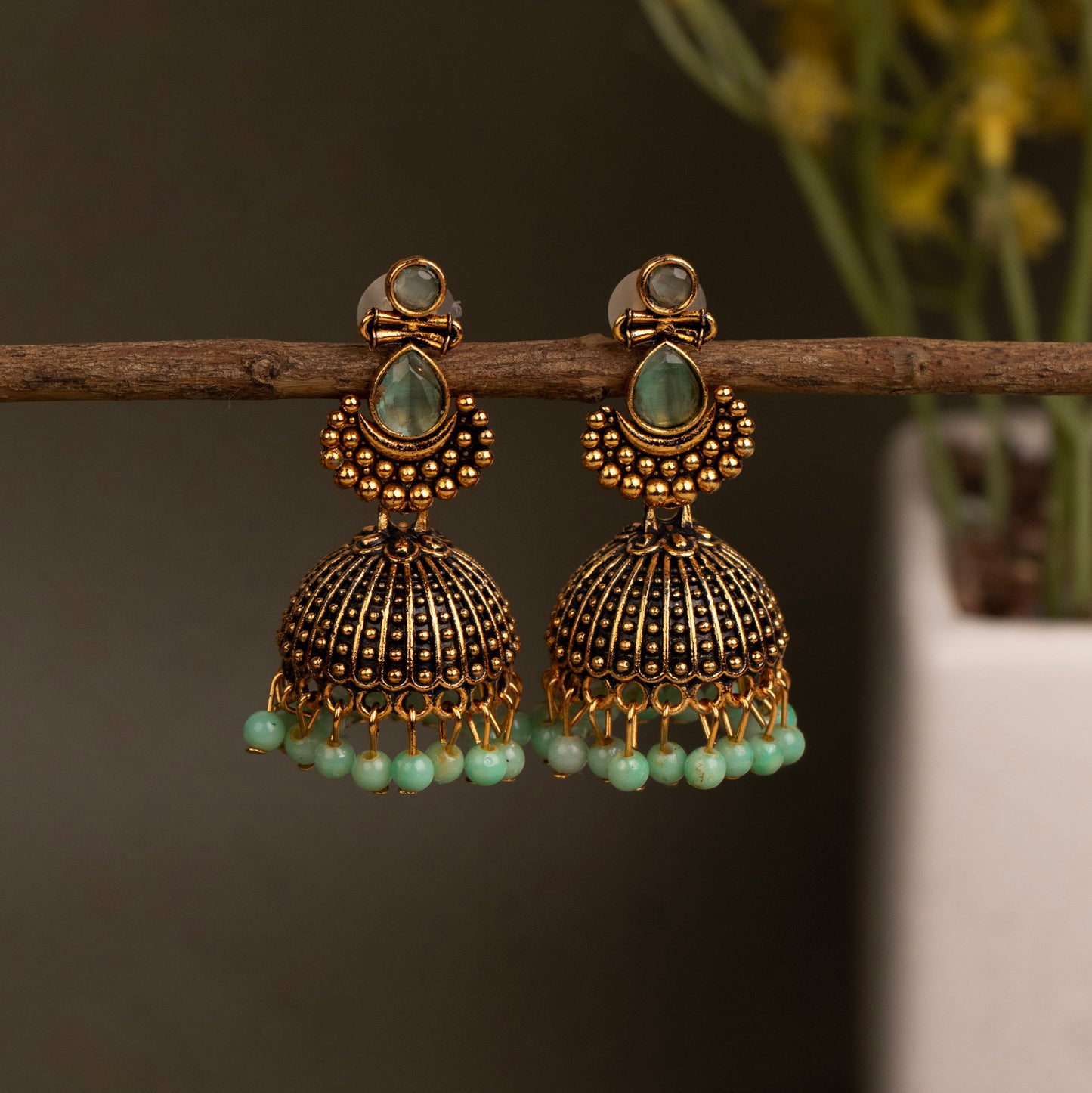 Oxidised Earrings E254