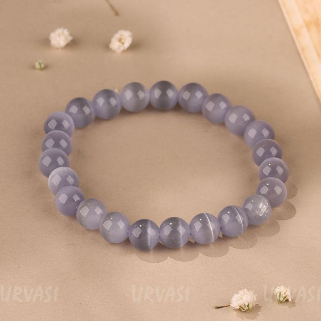 Hand-made Abdomen Chalcedony Lace agate Bracelet BR130