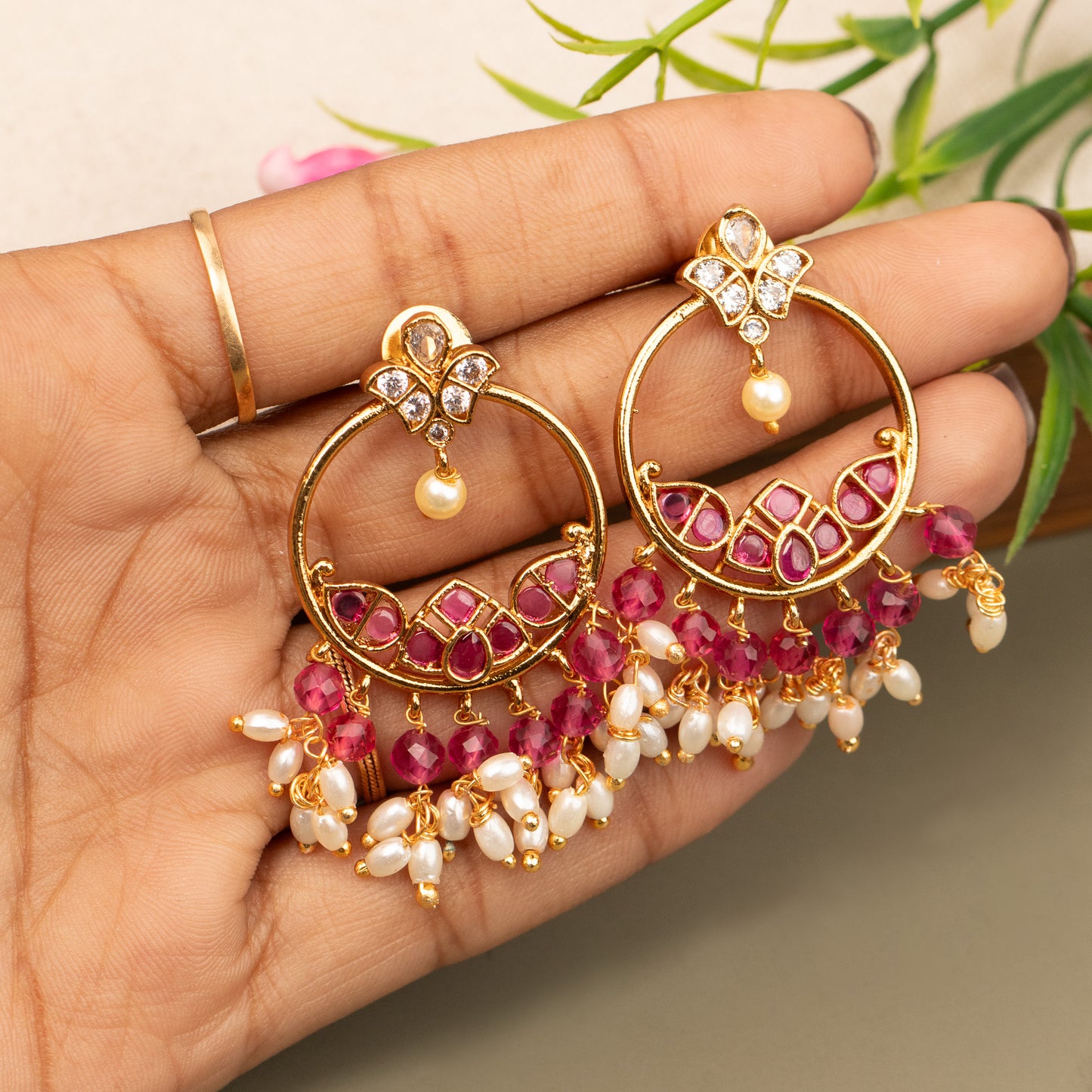 Antique Gold Plated Earrings E1367