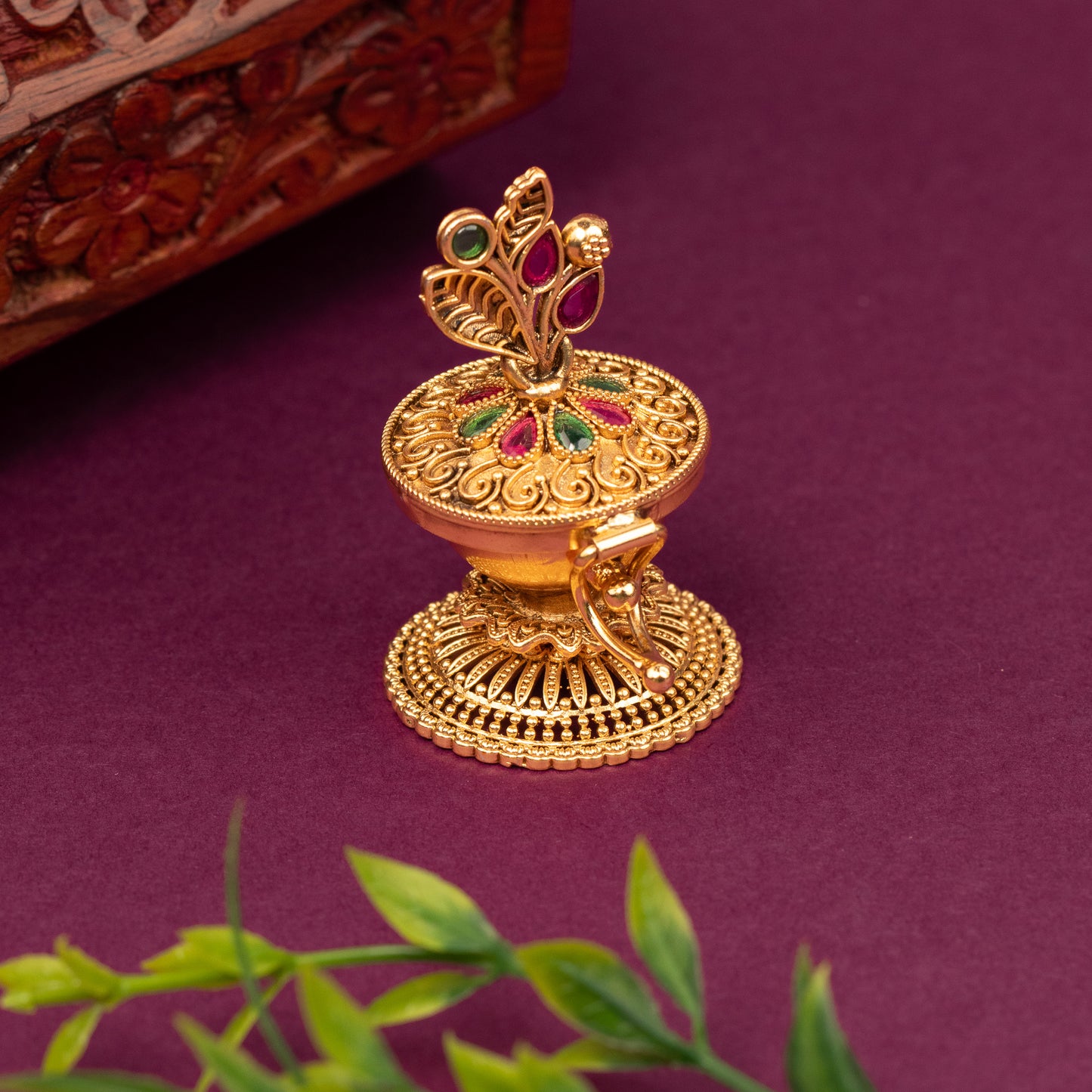Antique Kumkum box KB16