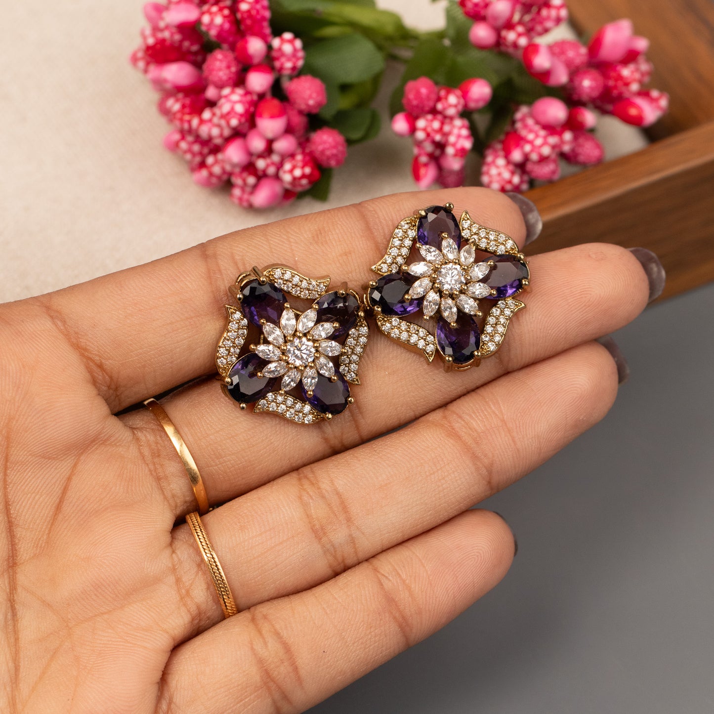 AD Stud Earrings E1398