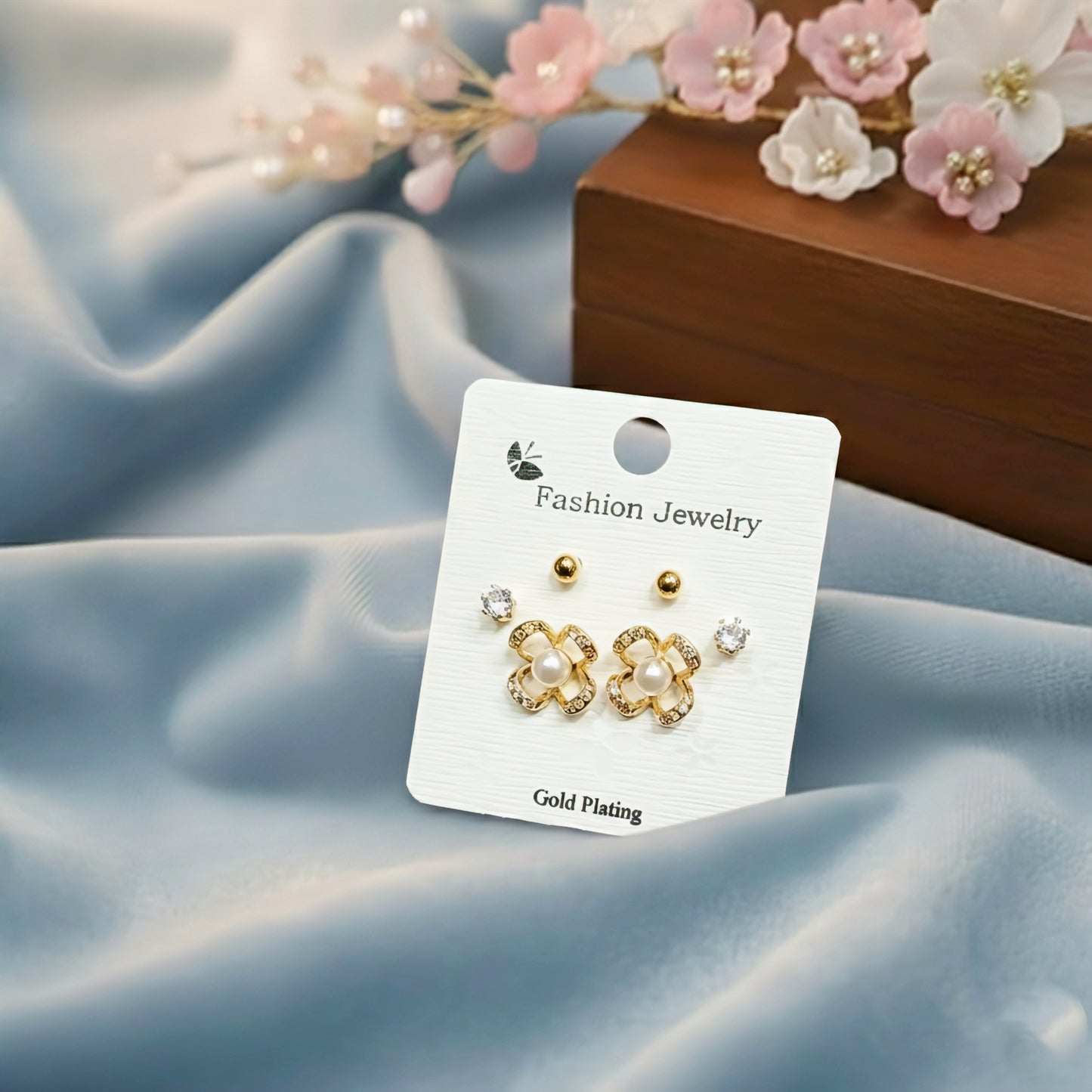 Stud Earrings E288 (Set of 3)
