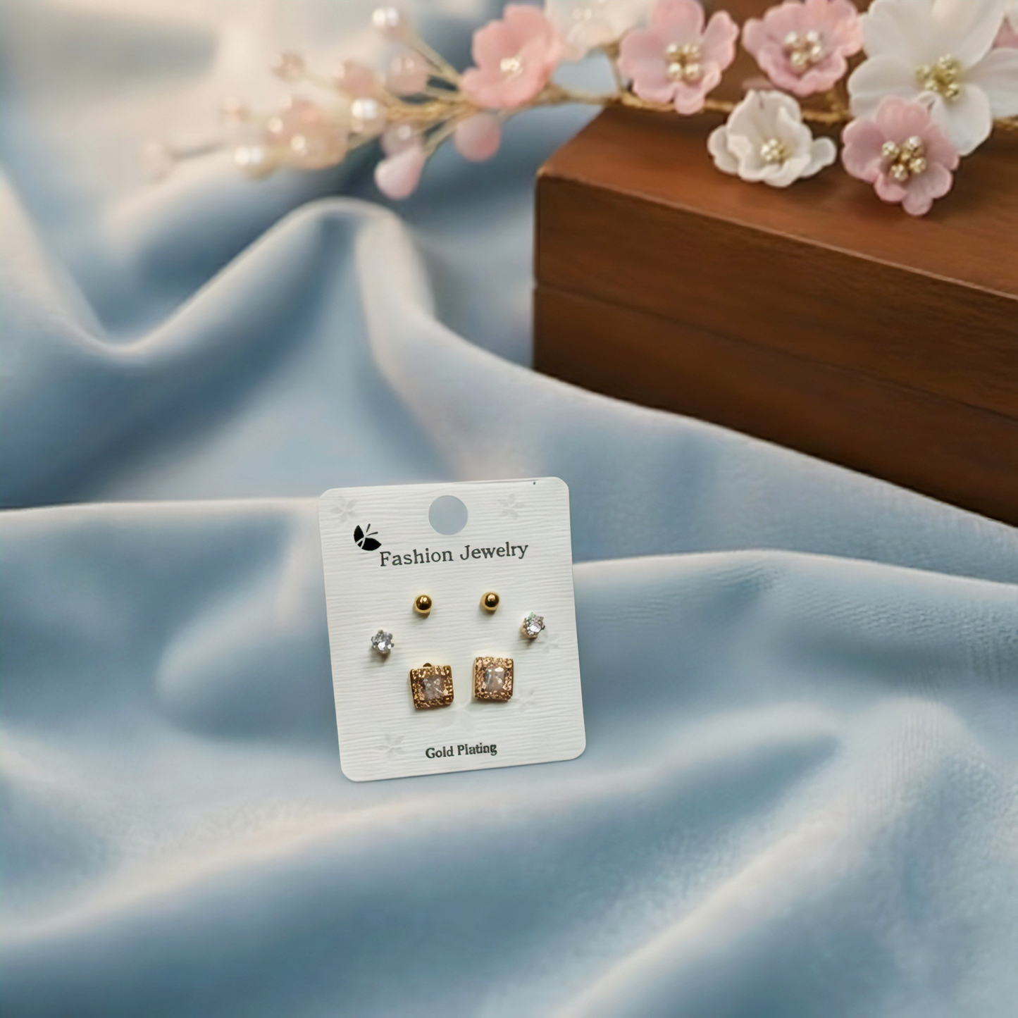 Stud Earrings E289 (Set of 3)