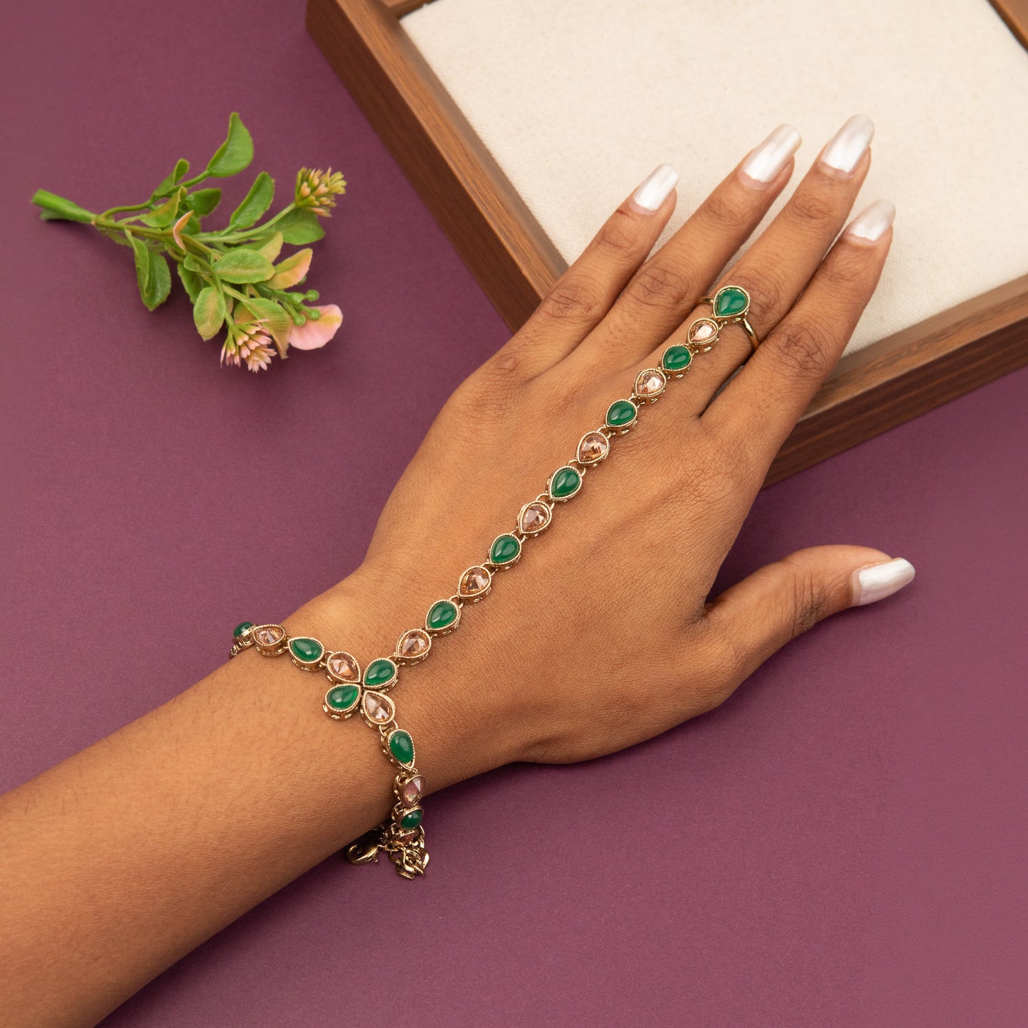 Hand Bracelet with Ring BR149