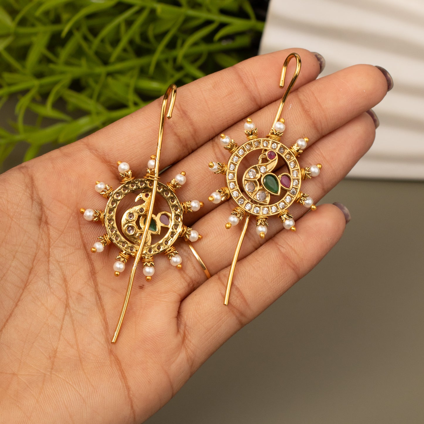 Antique Ear Cuff Earrings E985