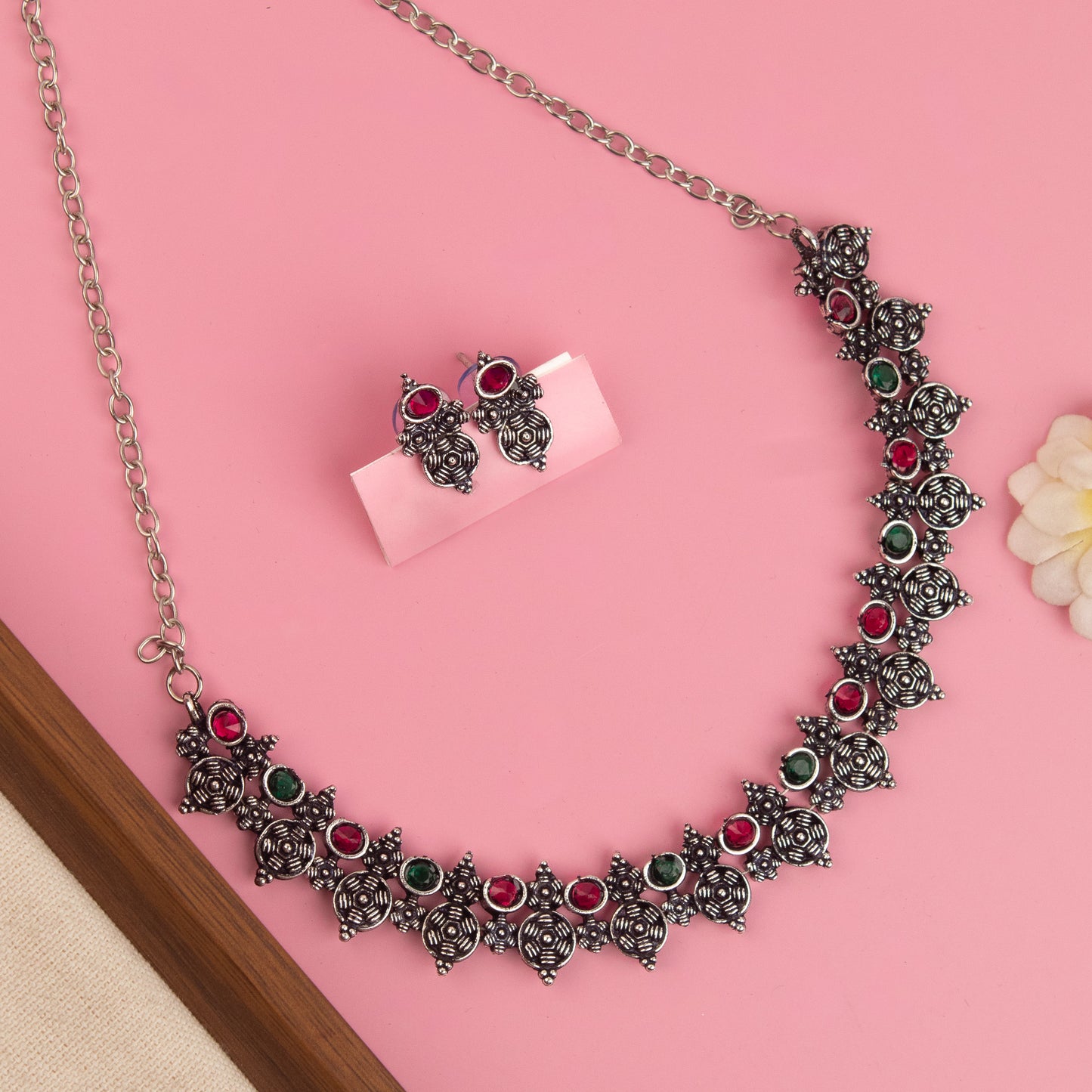 Oxidised Necklace 240