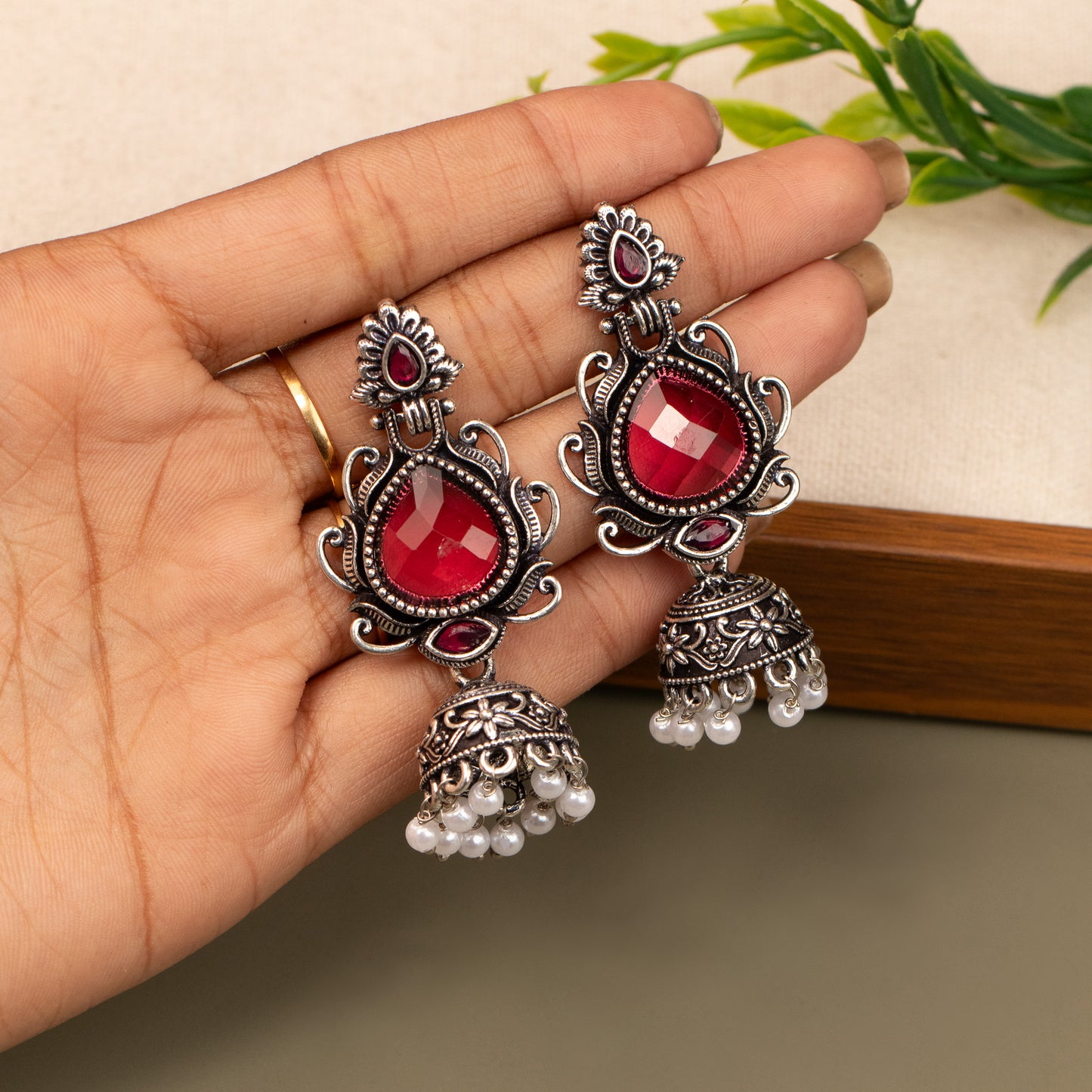 Oxidised Earrings E1320