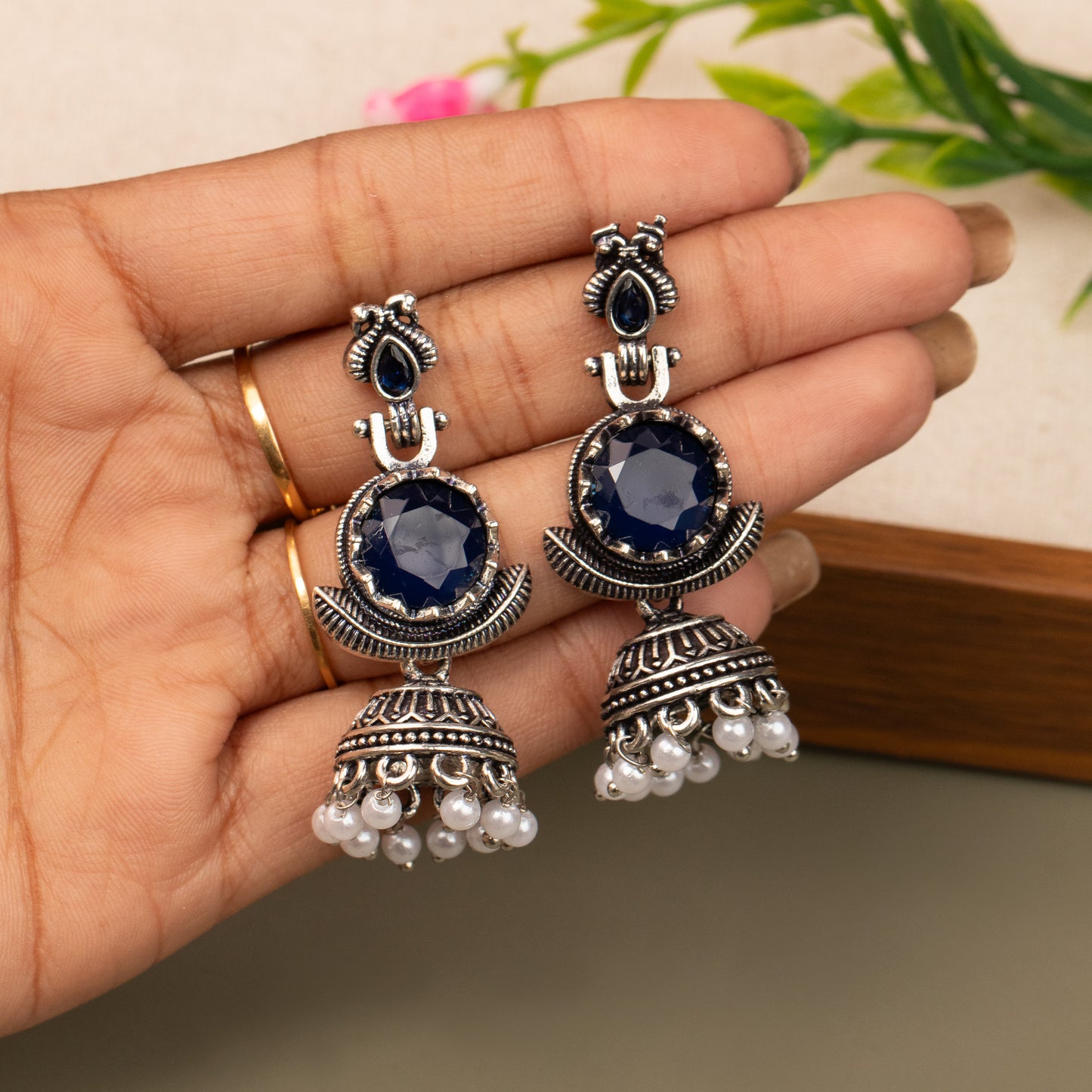 Oxidised Earrings E1317