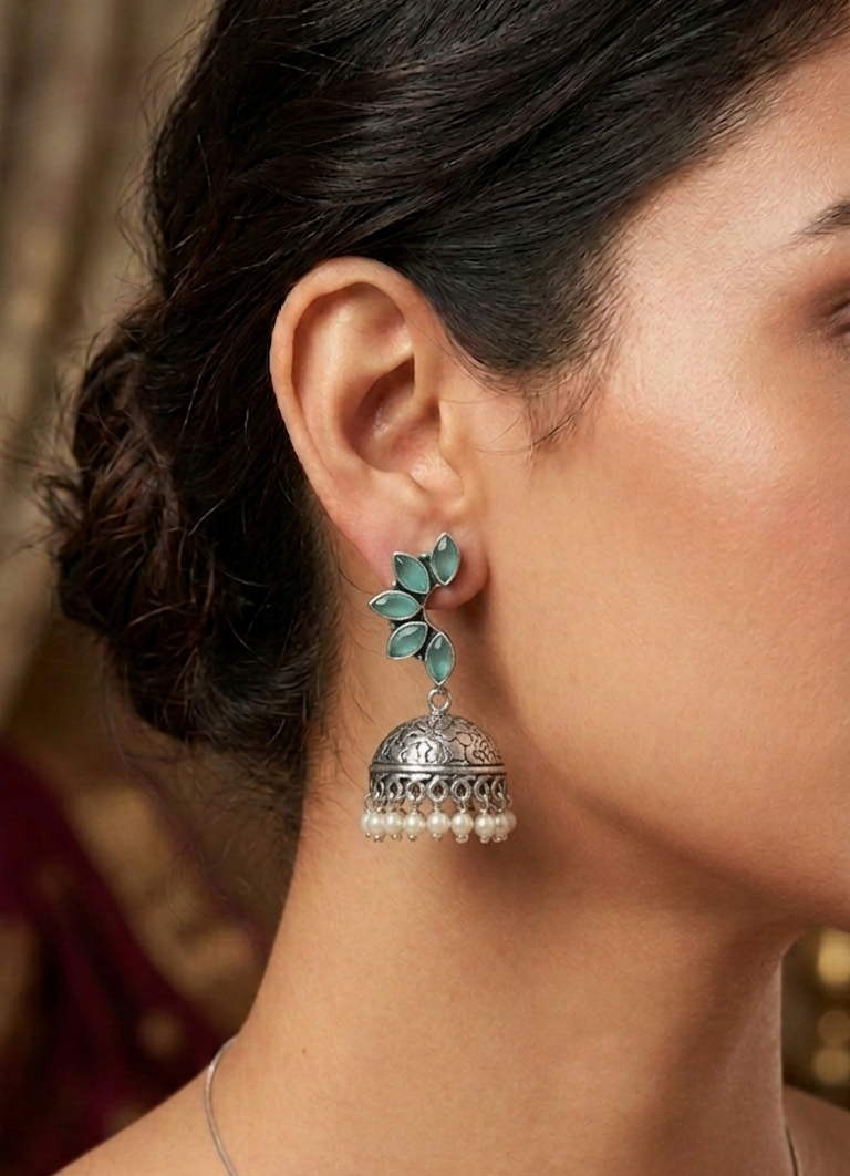 Oxidised Earrings E1197