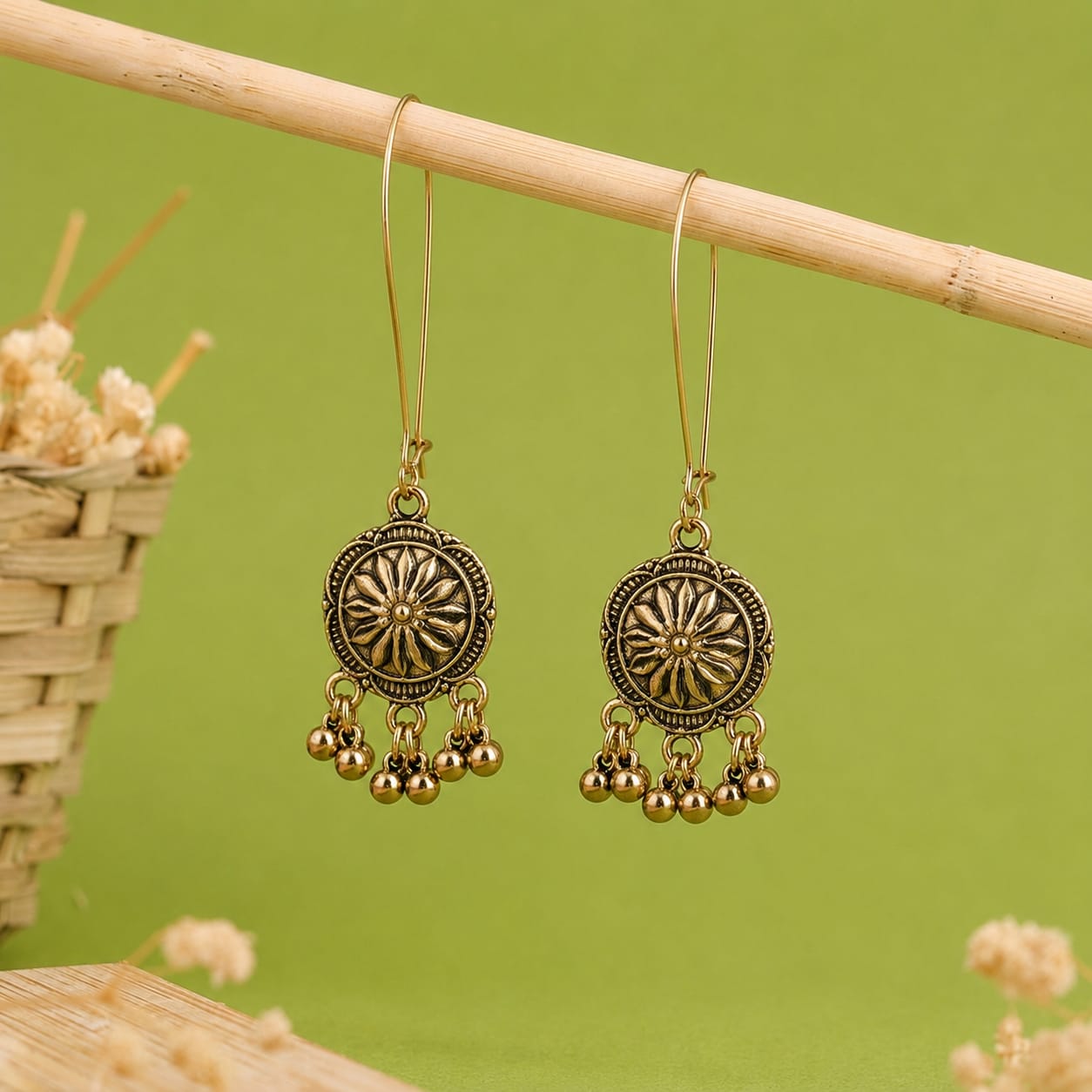 Long Hook Closure Hanging Earrings E1287