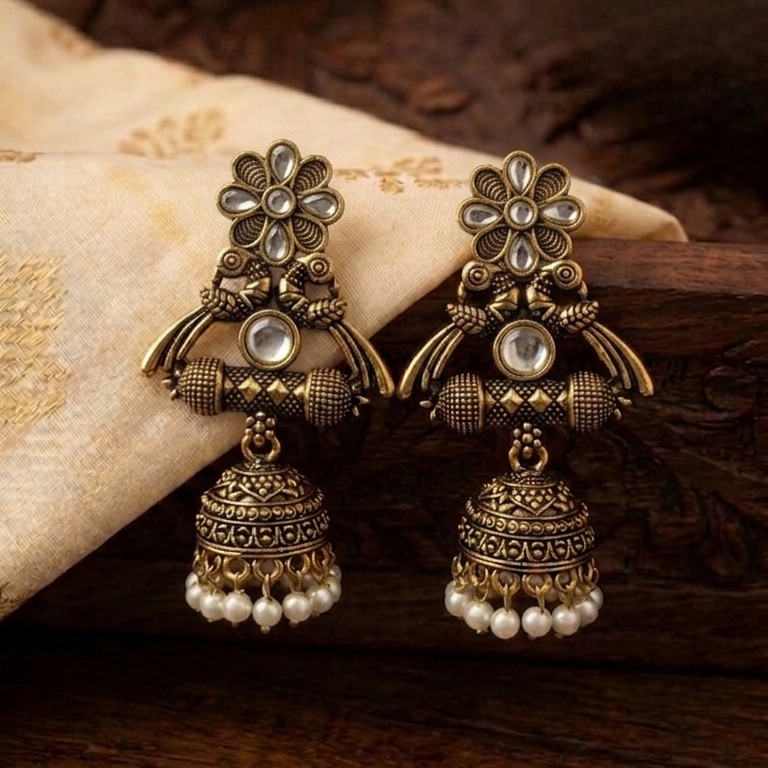 Fancy Jumkha Earrings E899
