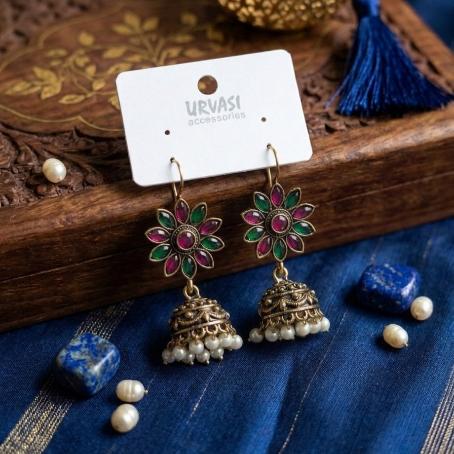 Fancy Jumkha Earrings E1136