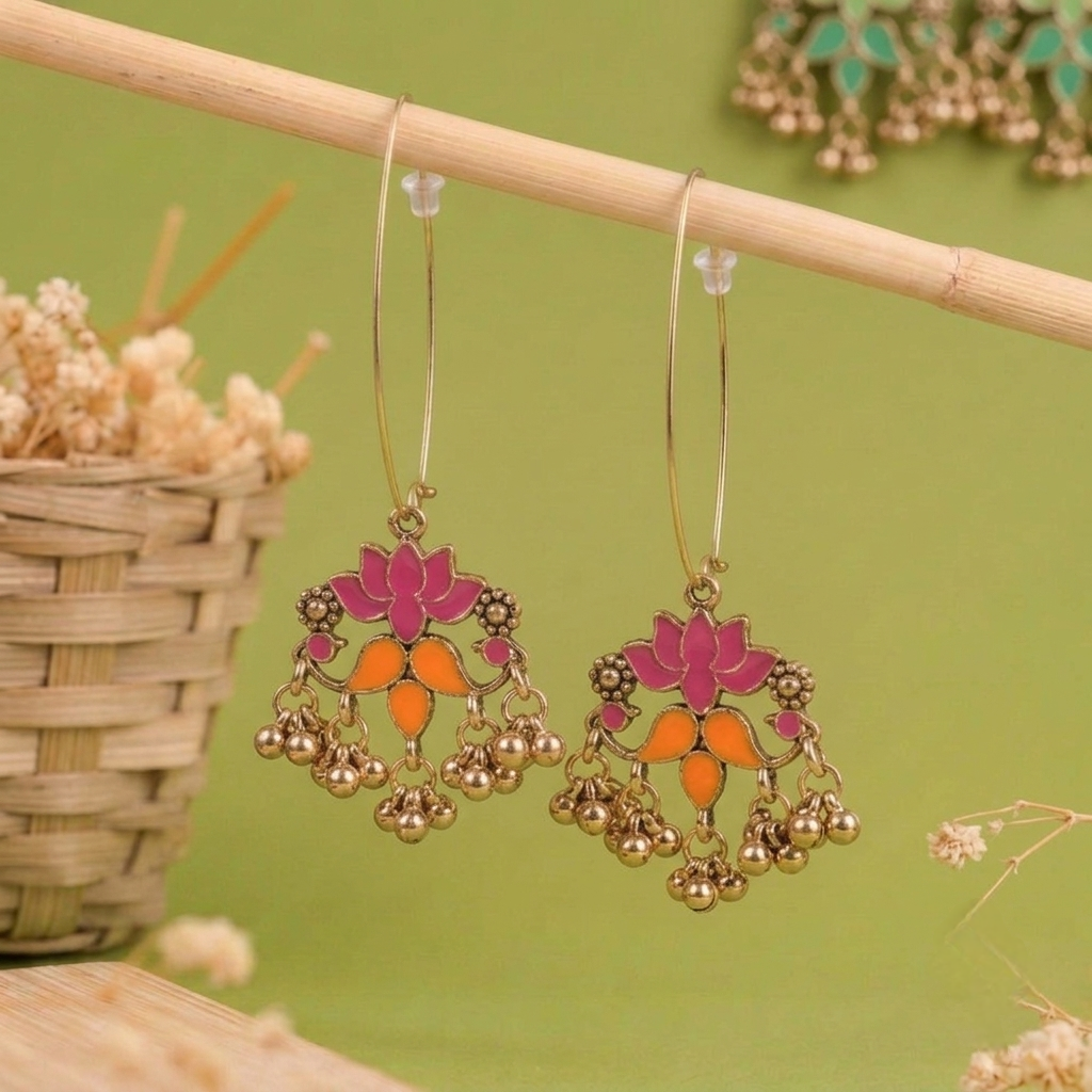 Long Hook Closure Hanging Earrings E1310