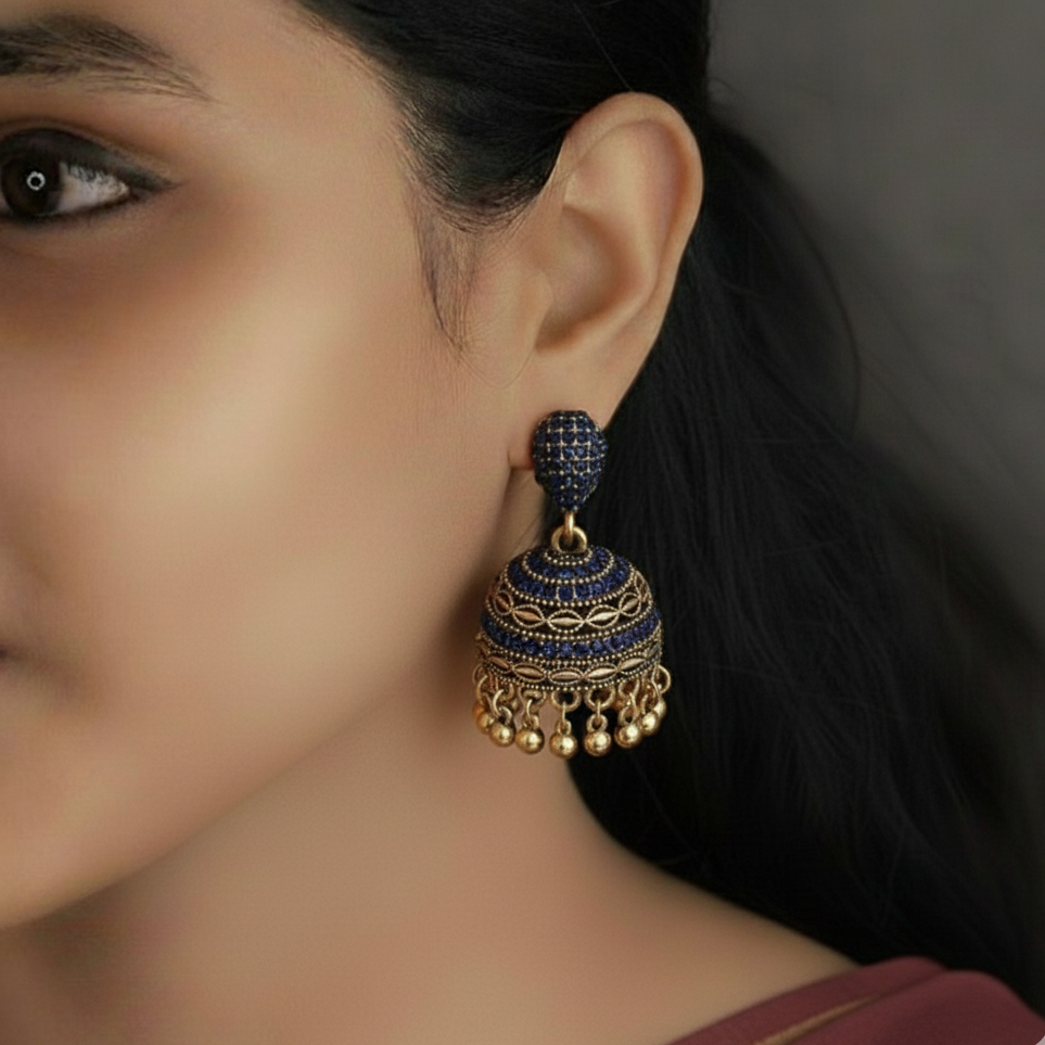 Oxidised Earrings E403