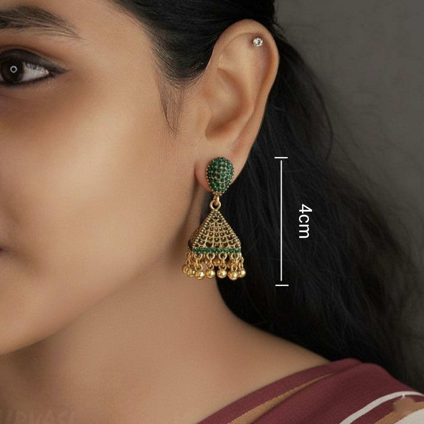 Oxidised Earrings E404