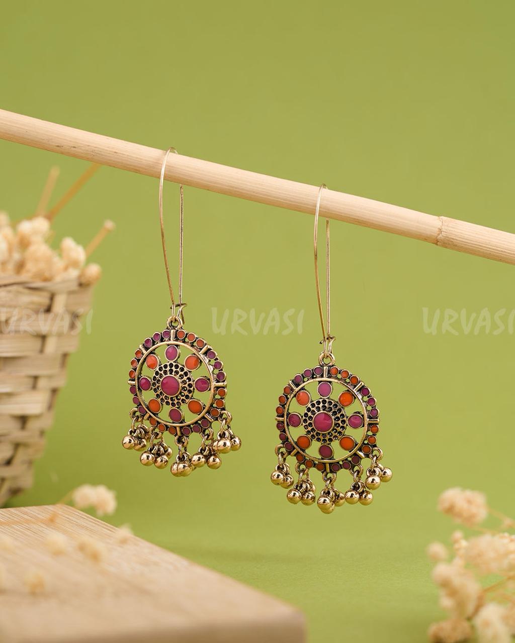 Long Hook Closure Hanging Earrings E1307