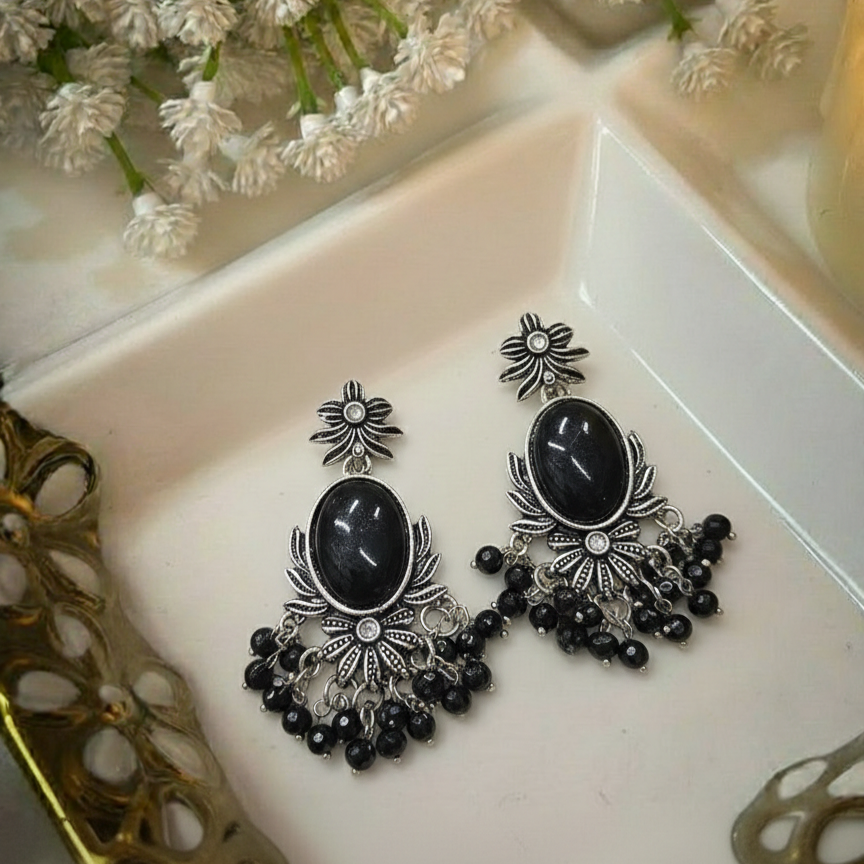 Oxidised Earrings E816