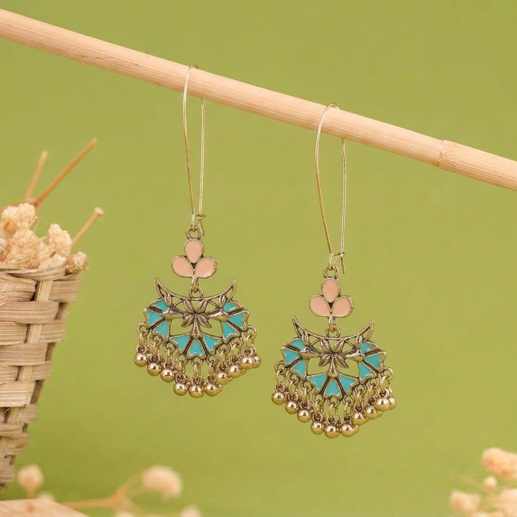 Long Hook Closure Hanging Earrings E1308