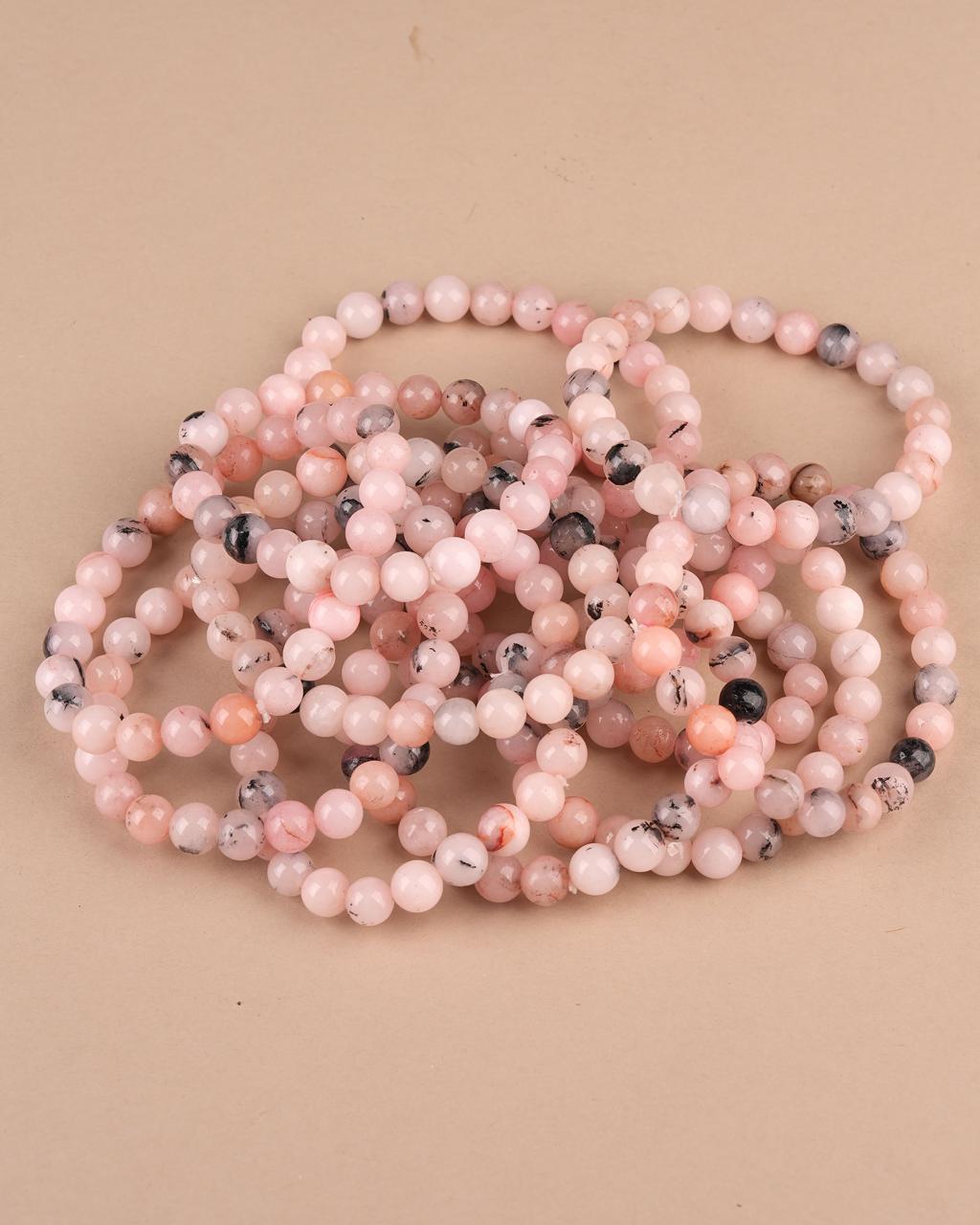 Hand-made Pink Opal Bracelet BR111