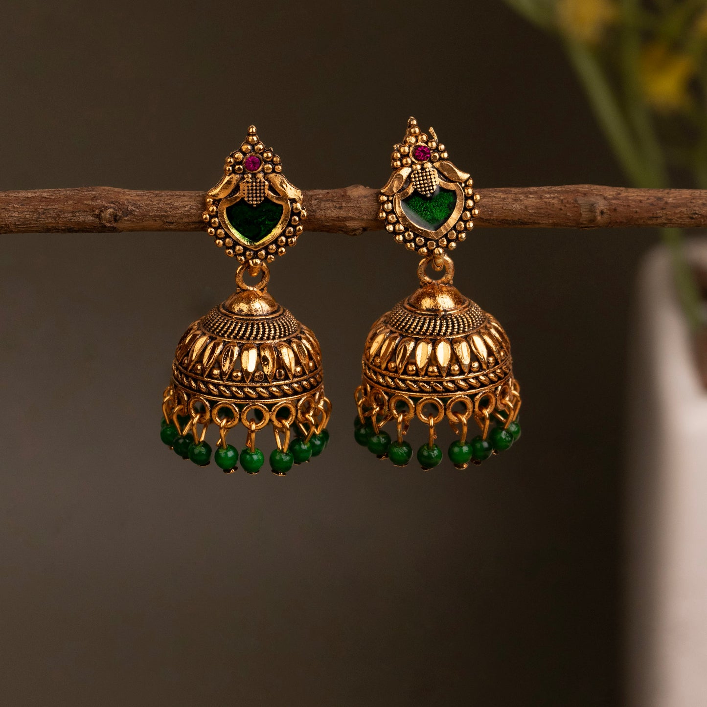 Oxidised Earrings E249