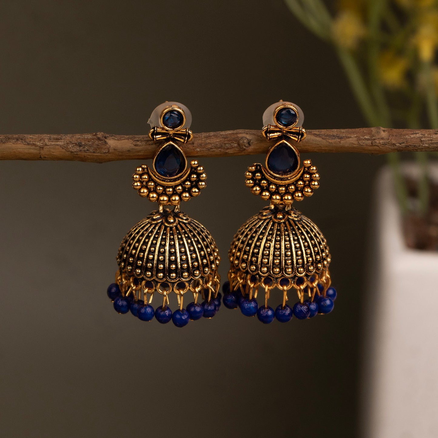 Oxidised Earrings E254