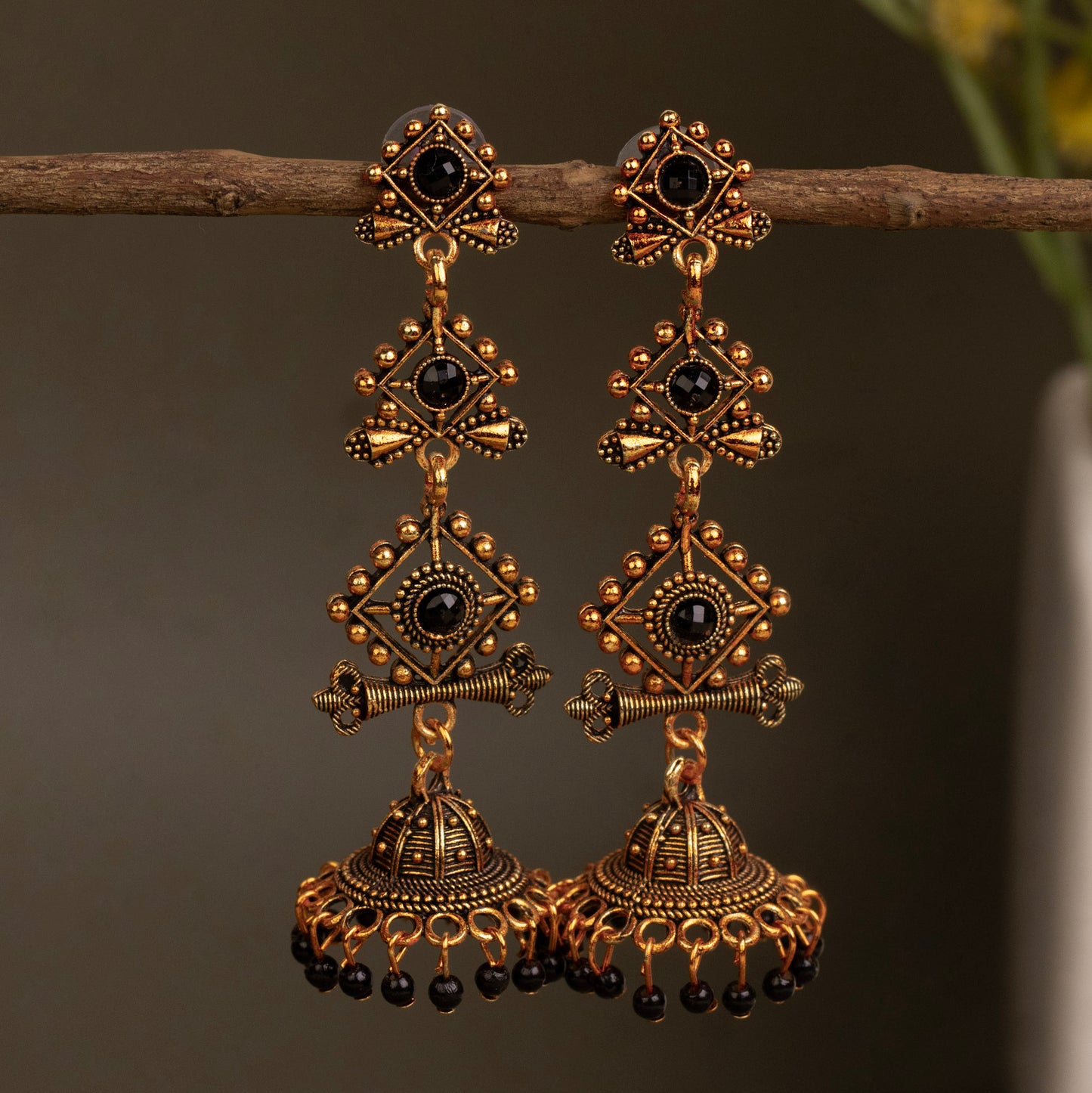 Oxidised Earrings E275