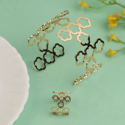 Cuff Bangle B493[Ring Combo Set]