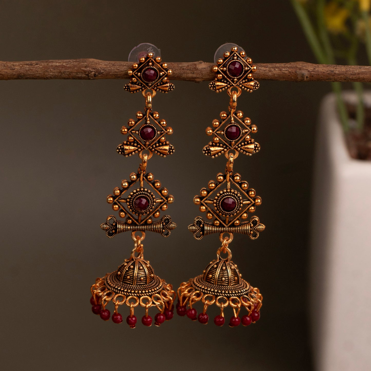 Oxidised Earrings E275