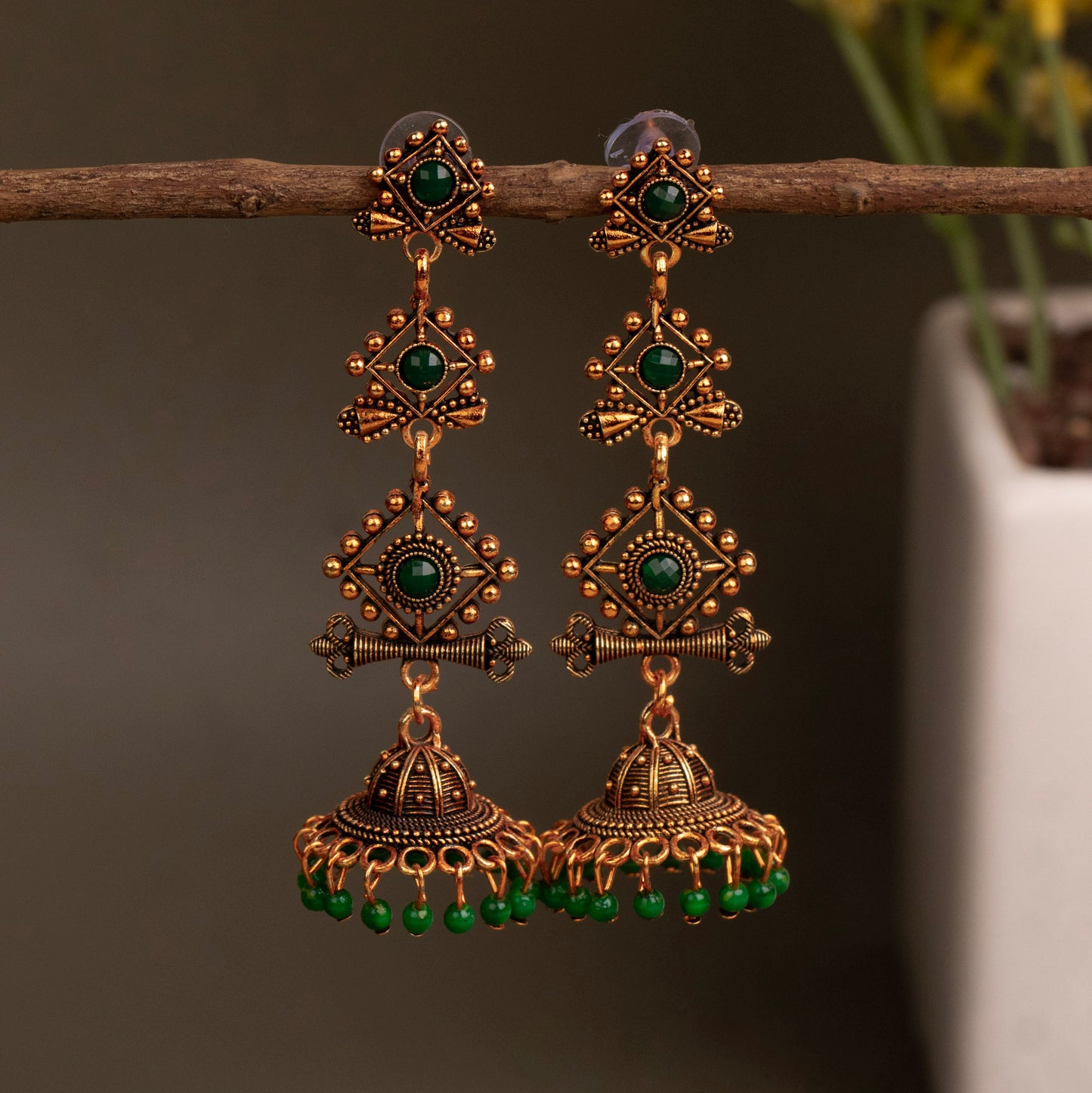 Oxidised Earrings E275