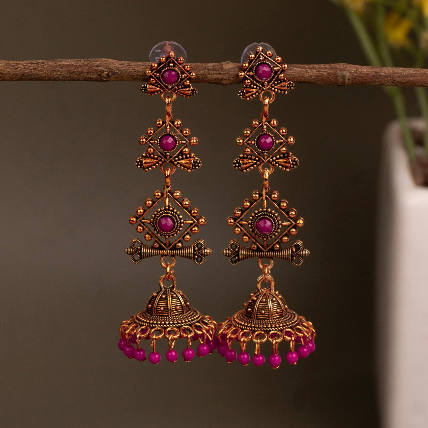 Oxidised Earrings E275