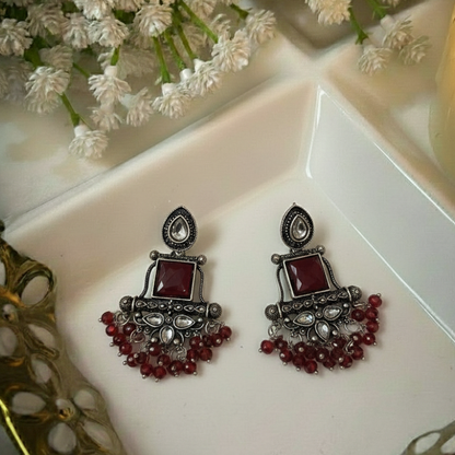 Oxidised Earrings E800