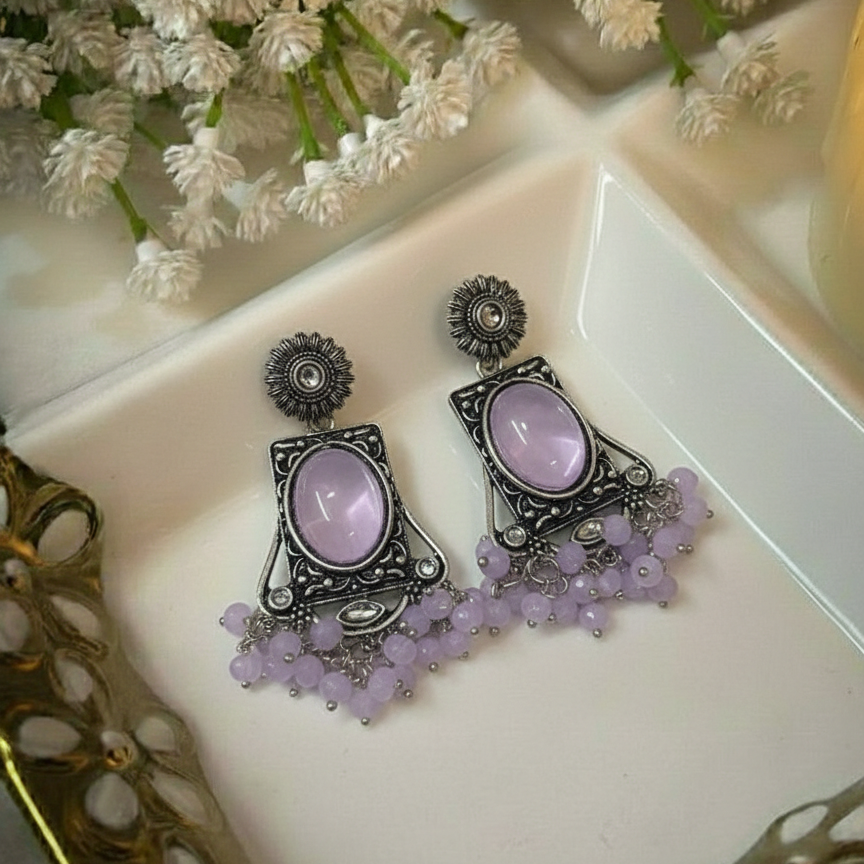 Oxidised Earrings E801