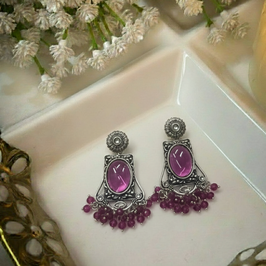 Oxidised Earrings E801