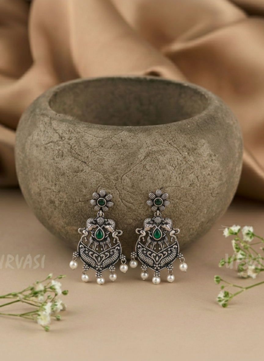 Oxidised Earrings E833