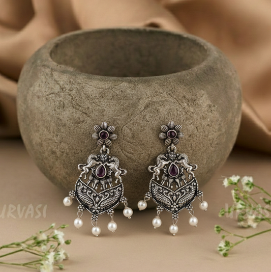 Oxidised Earrings E833