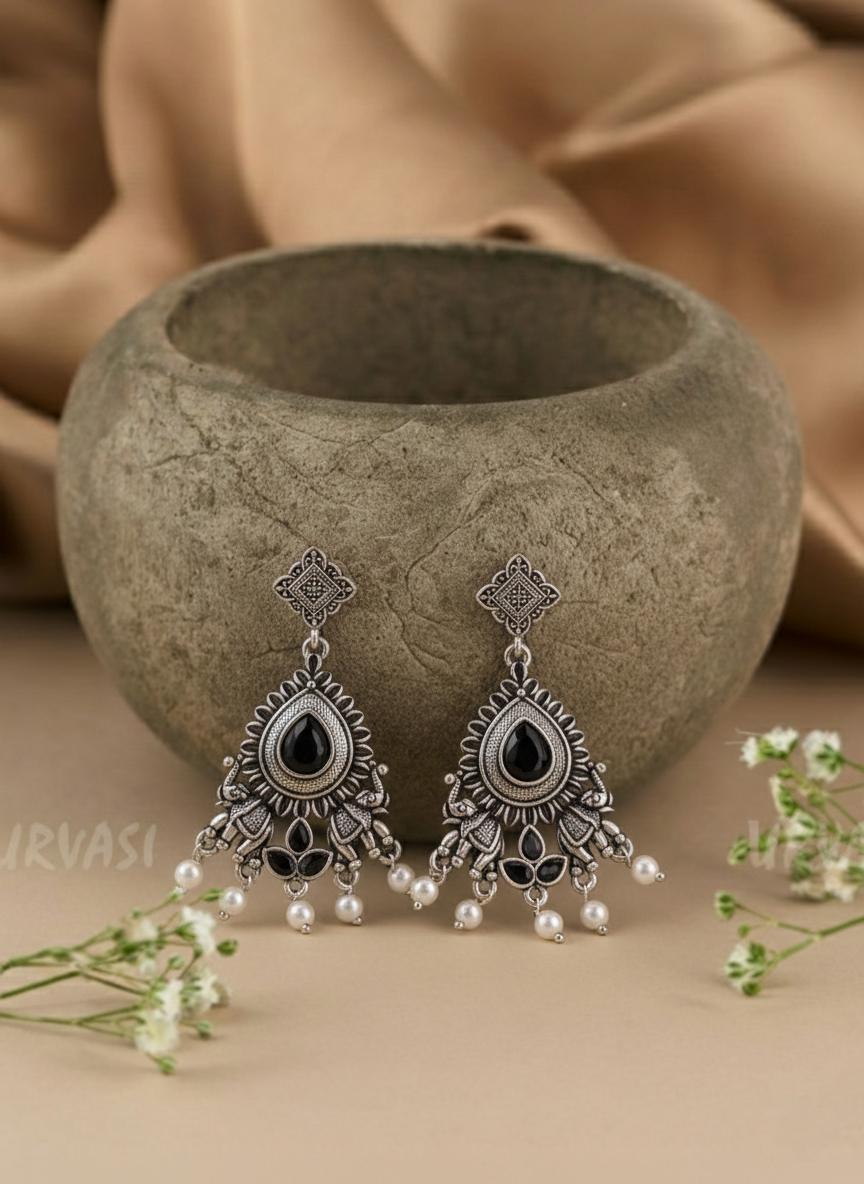 Oxidised Earrings E832