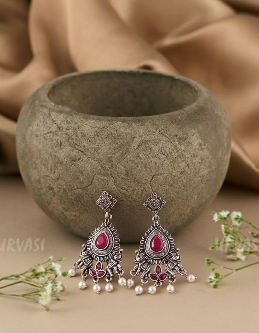 Oxidised Earrings E832