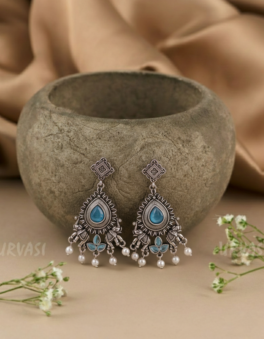 Oxidised Earrings E832