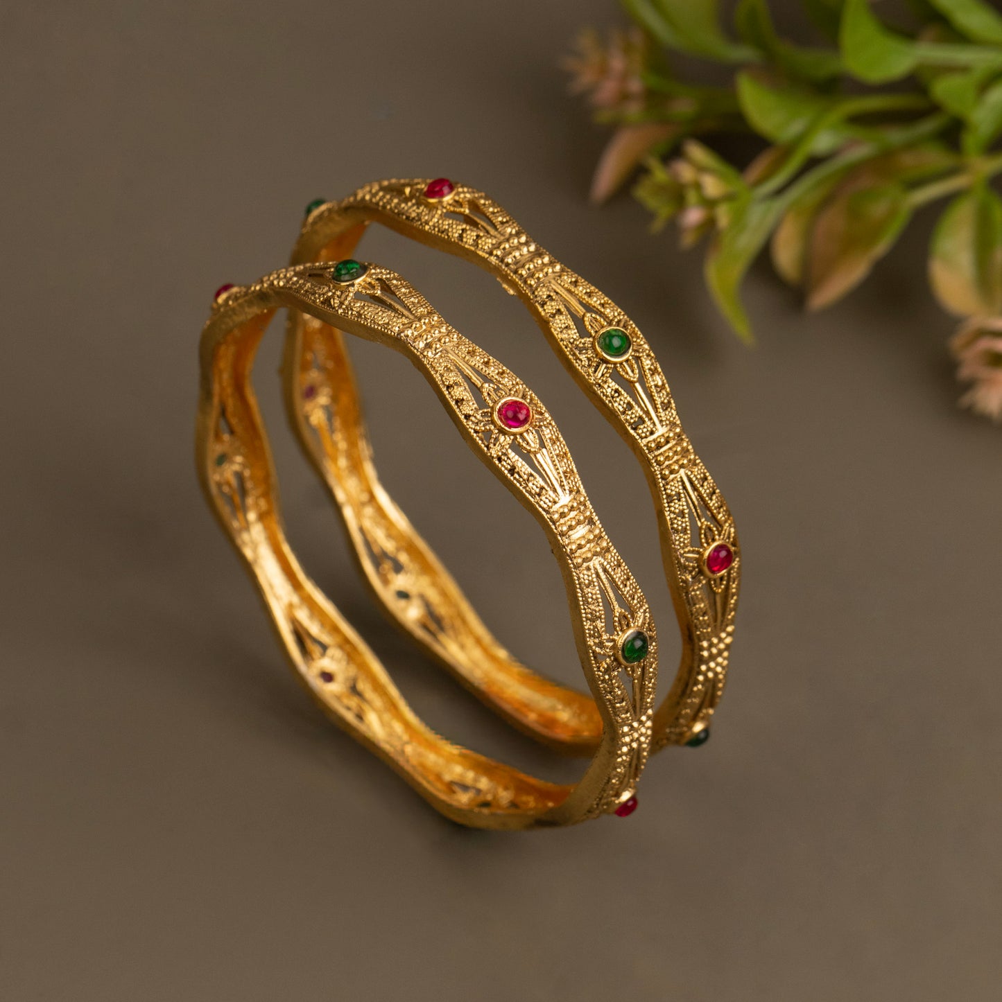 Antique Bangle B483(2 Piece)