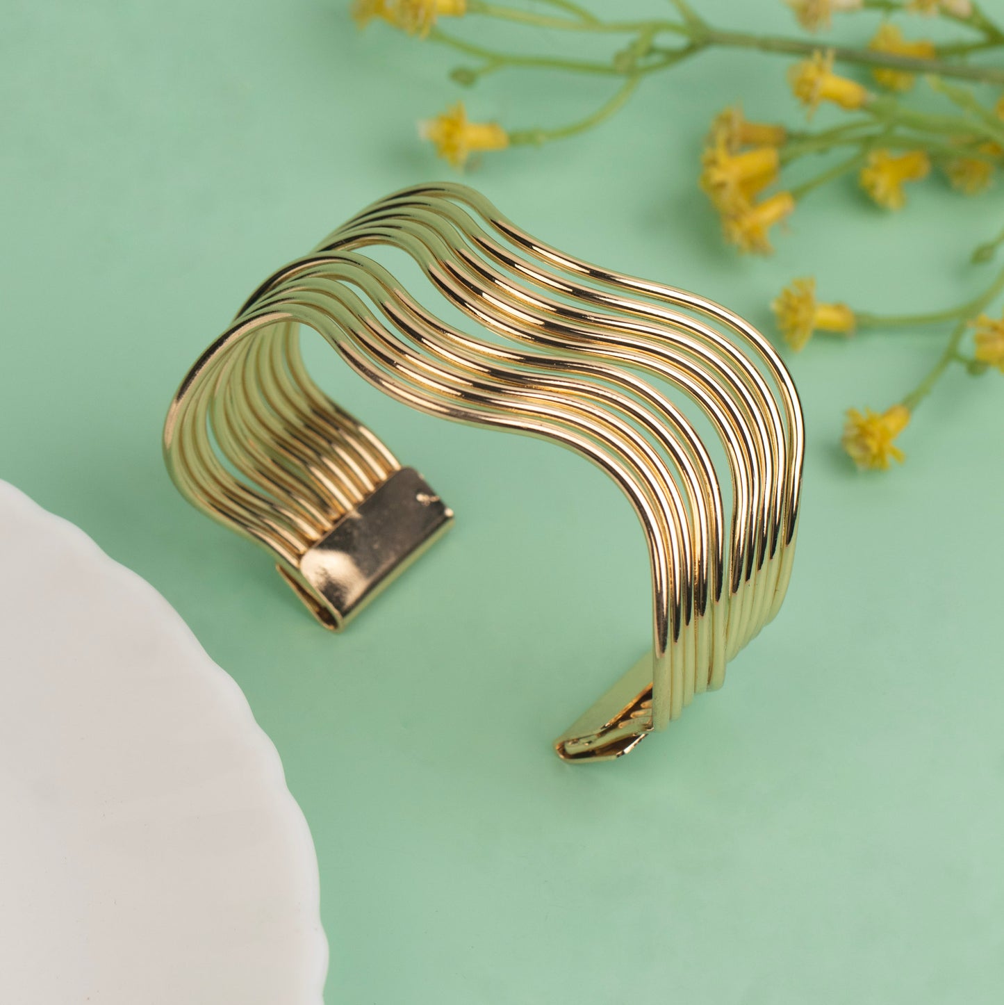 Cuff Bangle B520[Anti Tarnished]