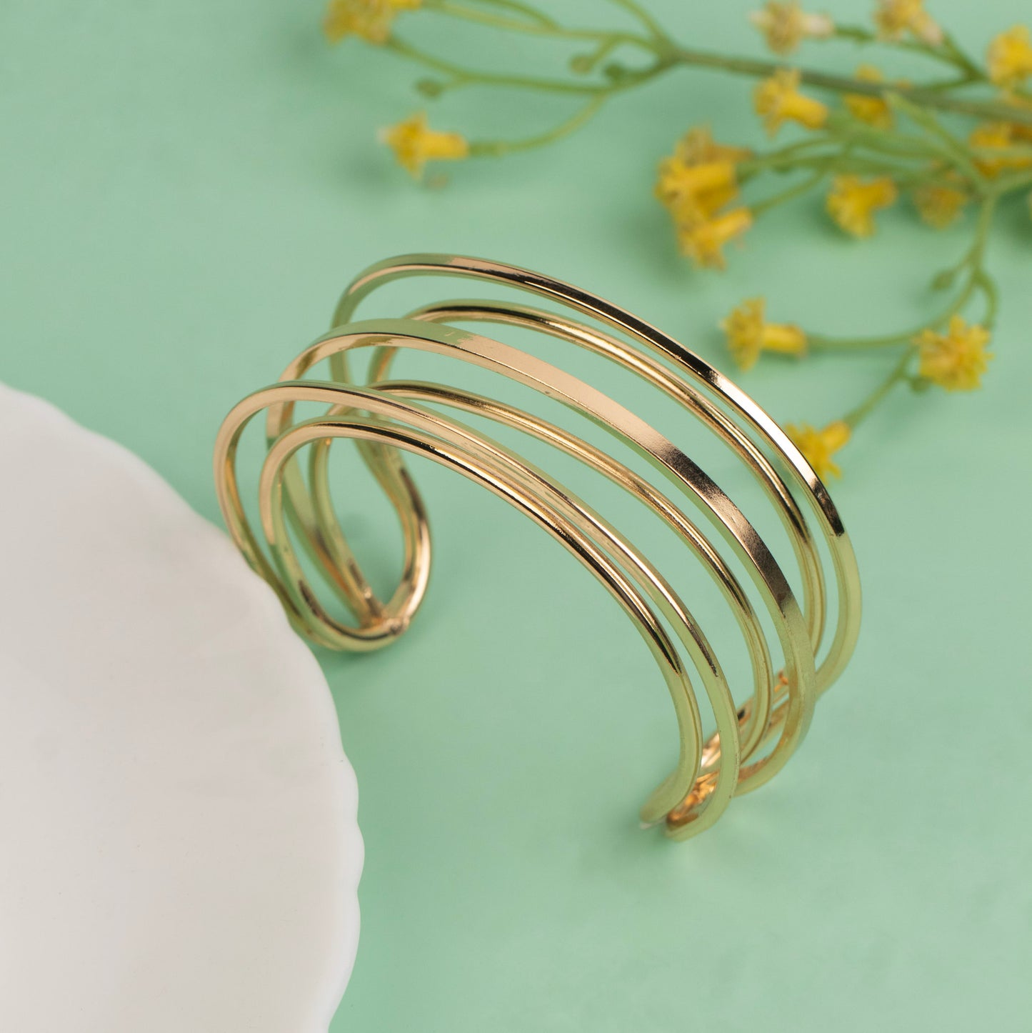Cuff Bangle B511[Anti Tarnished]