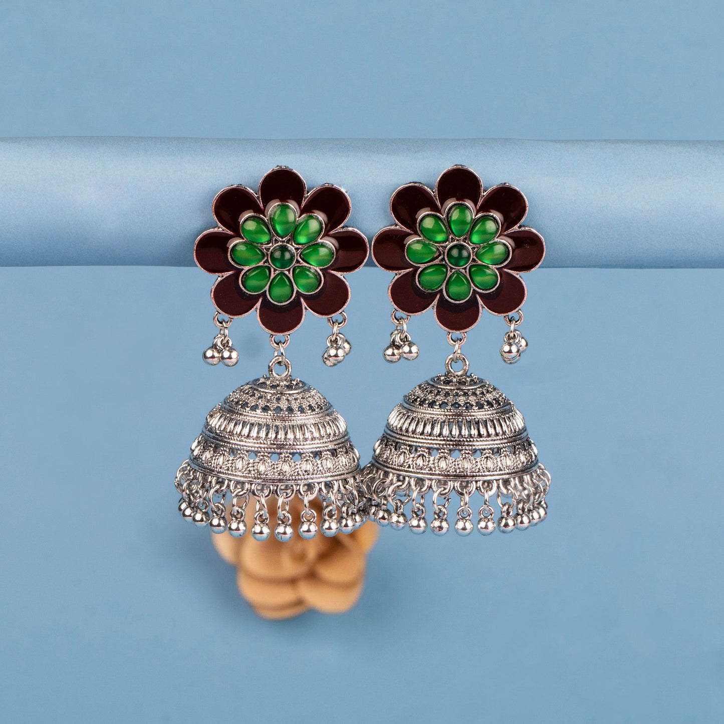 Oxidised Earrings E656