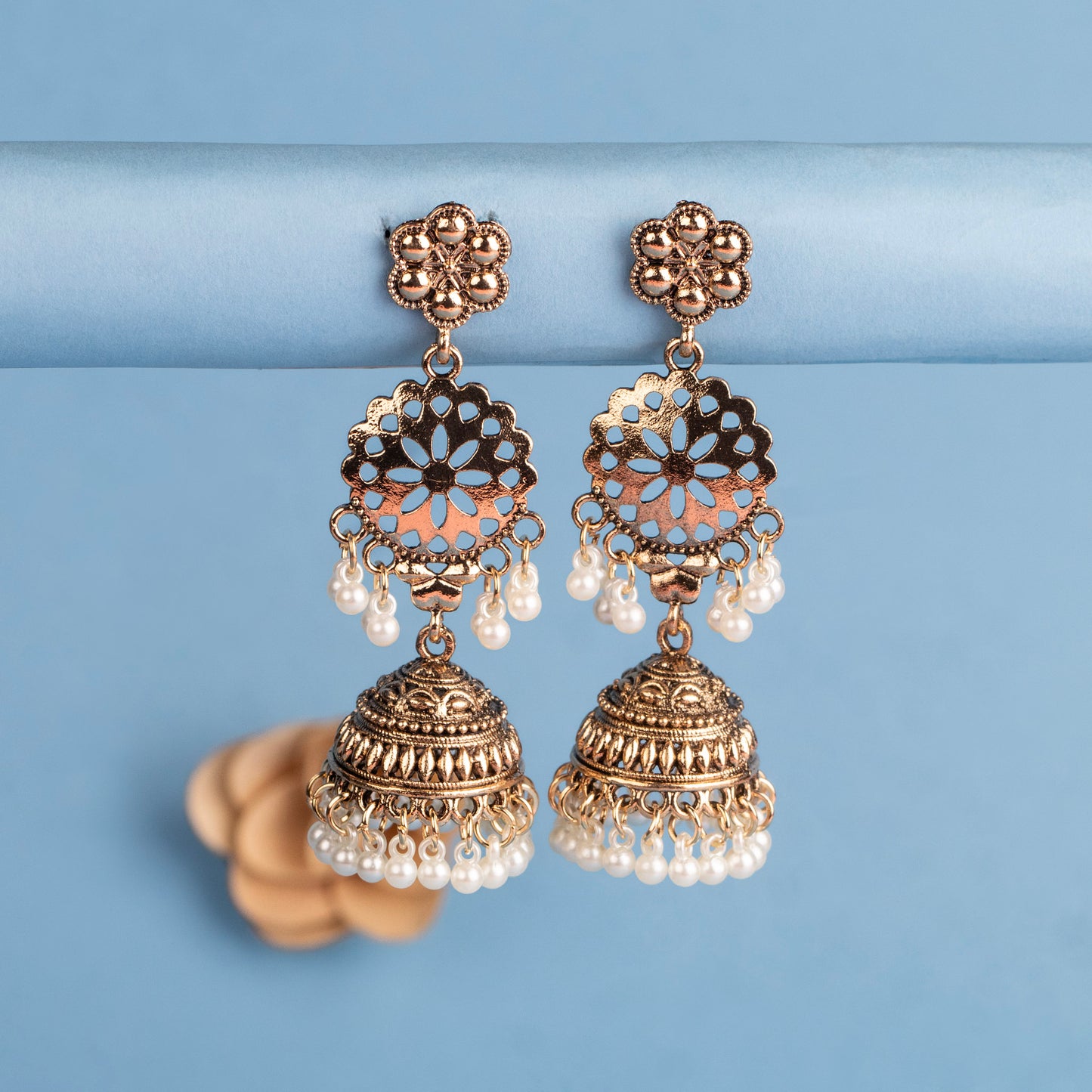 Oxidised Earrings E657