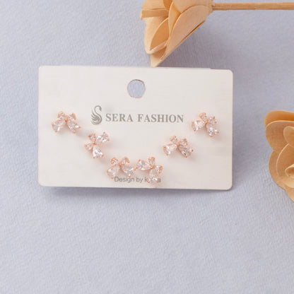 Stud Earrings E274 (Set of 3 )