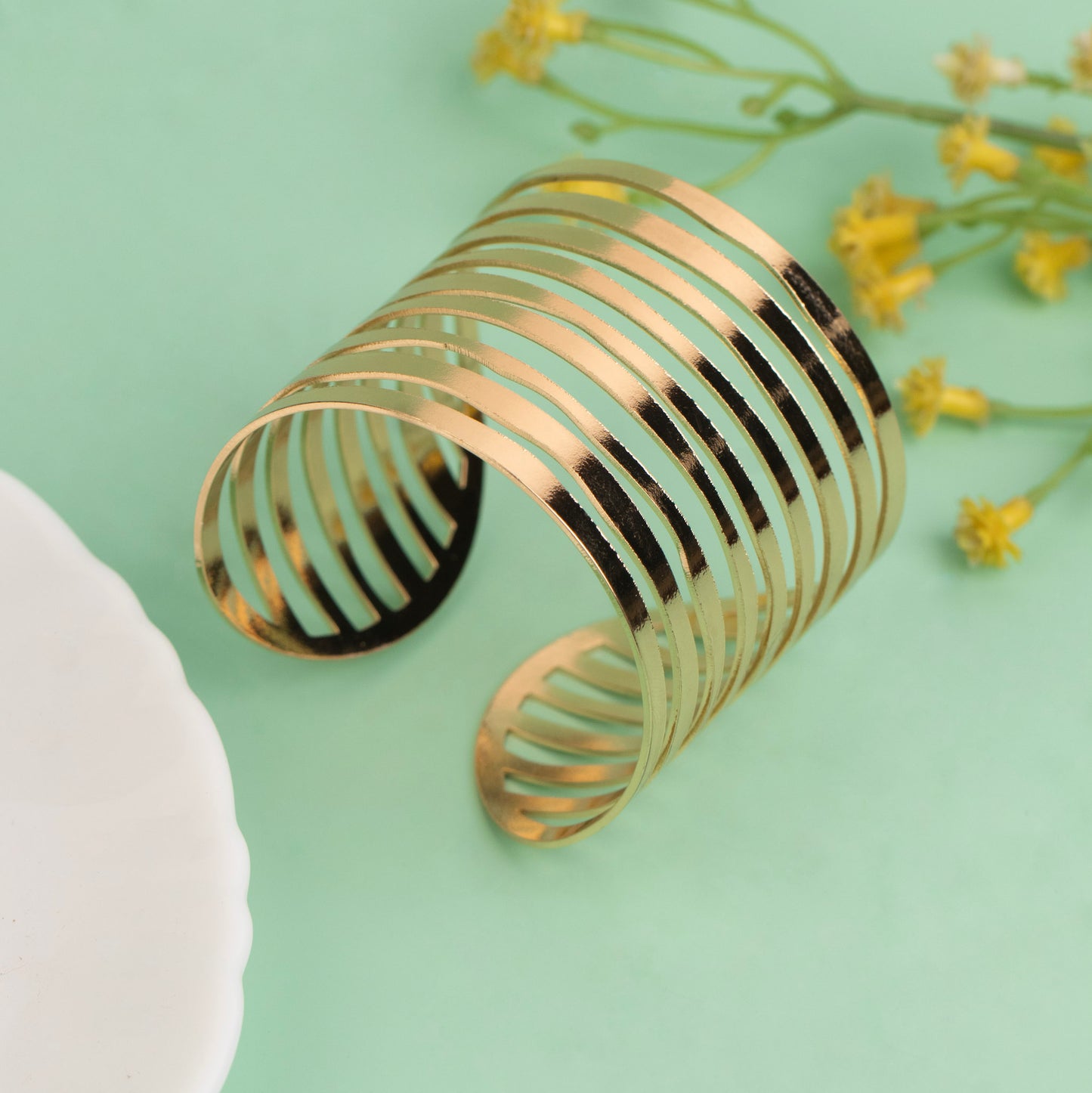 Cuff Bangle B501[Anti Tarnished]